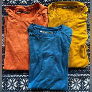 REI Co-op Trio of Yellow, Pink, and Blue Shirts